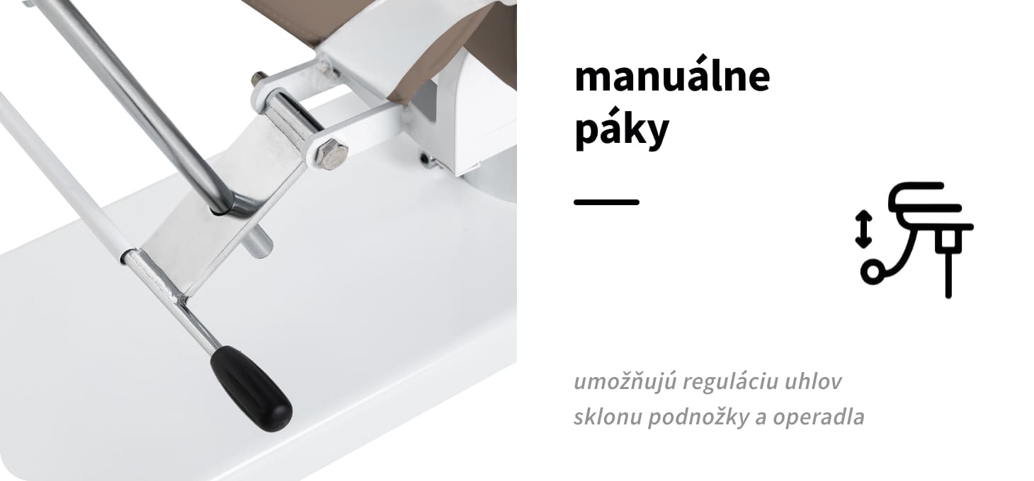 Hydraulické kozmetické kreslo Sillon 210 II hnedé - detail produktu 4