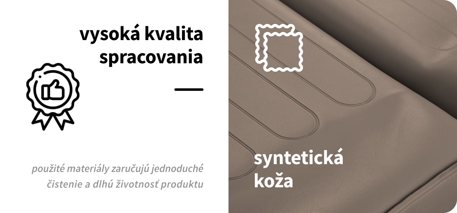 Hydraulické kozmetické kreslo Sillon 210 II hnedé - detail produktu 5