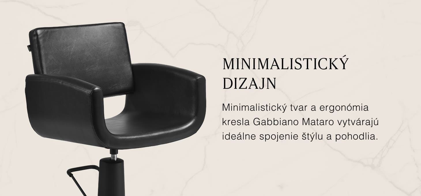 Kadernícke kreslo Gabbiano Mataro čierne - detail produktu 2
