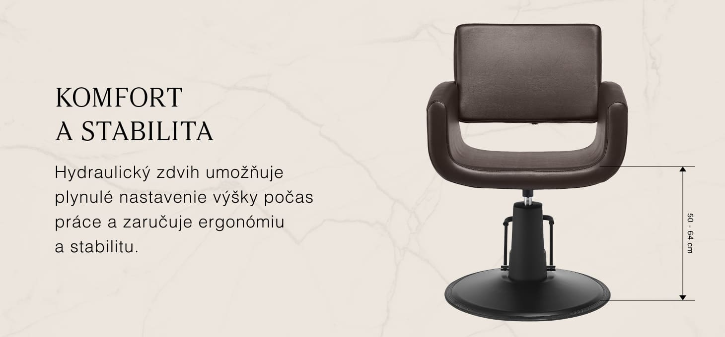 Kadernícke kreslo Gabbiano Mataro hnedé - detail produktu 3