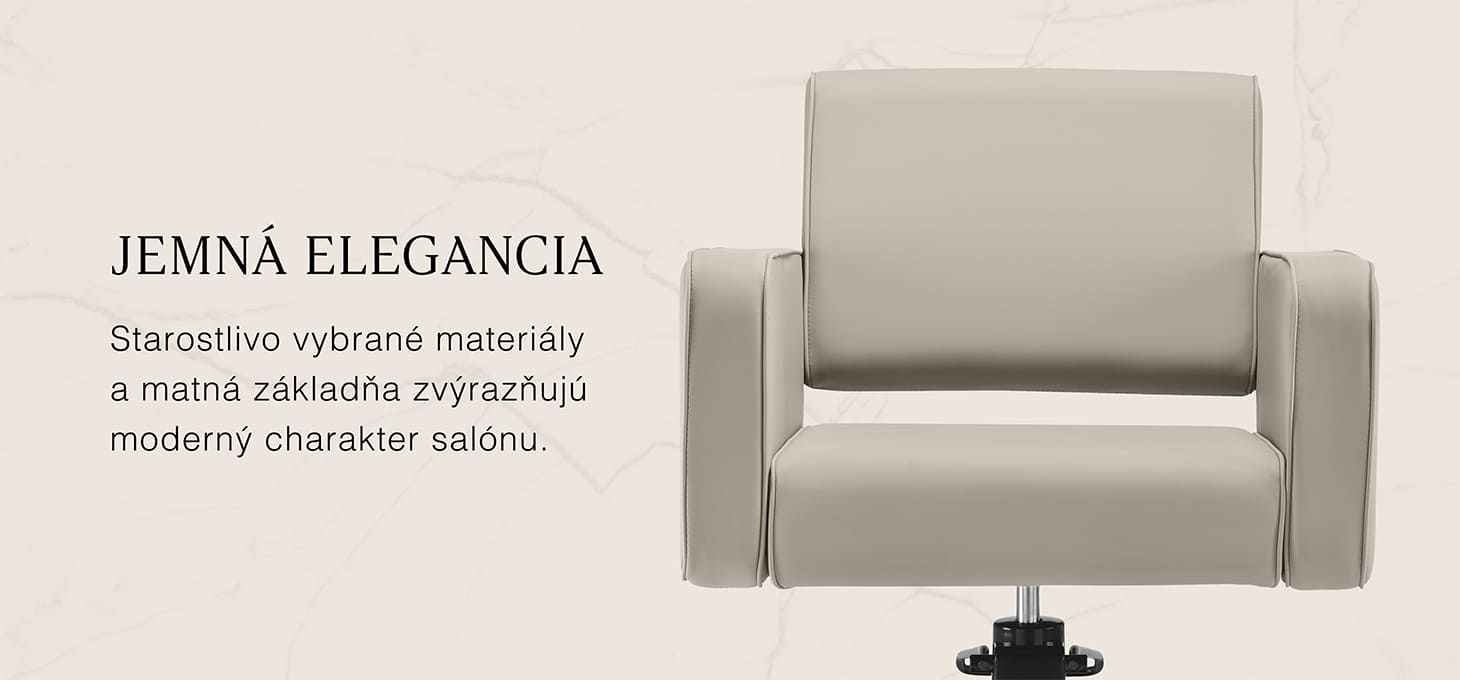 Kadernícky stolička Gabbiano Bilbao, šedo-béžová - detail produktu 4