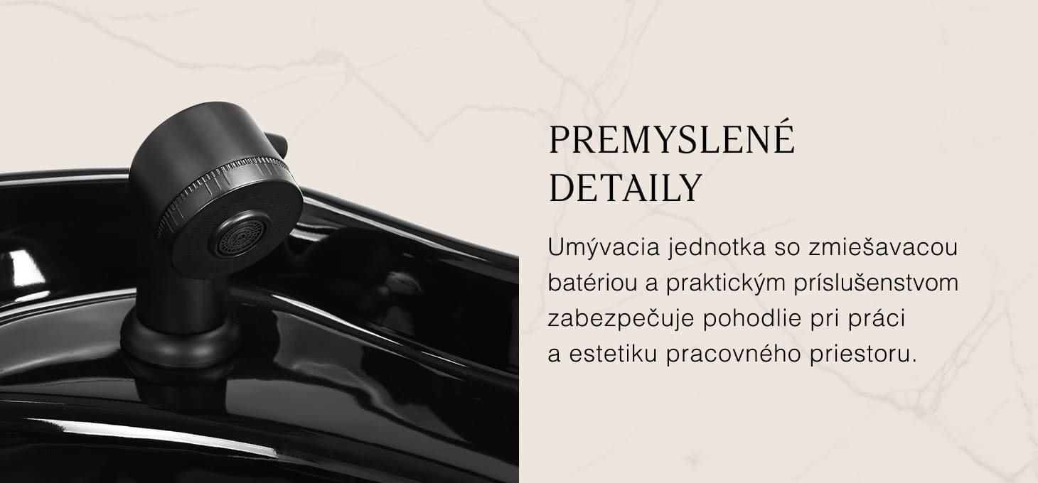 Gabbiano Mataro kadernícky umývcí box čierny - detail produktu 4