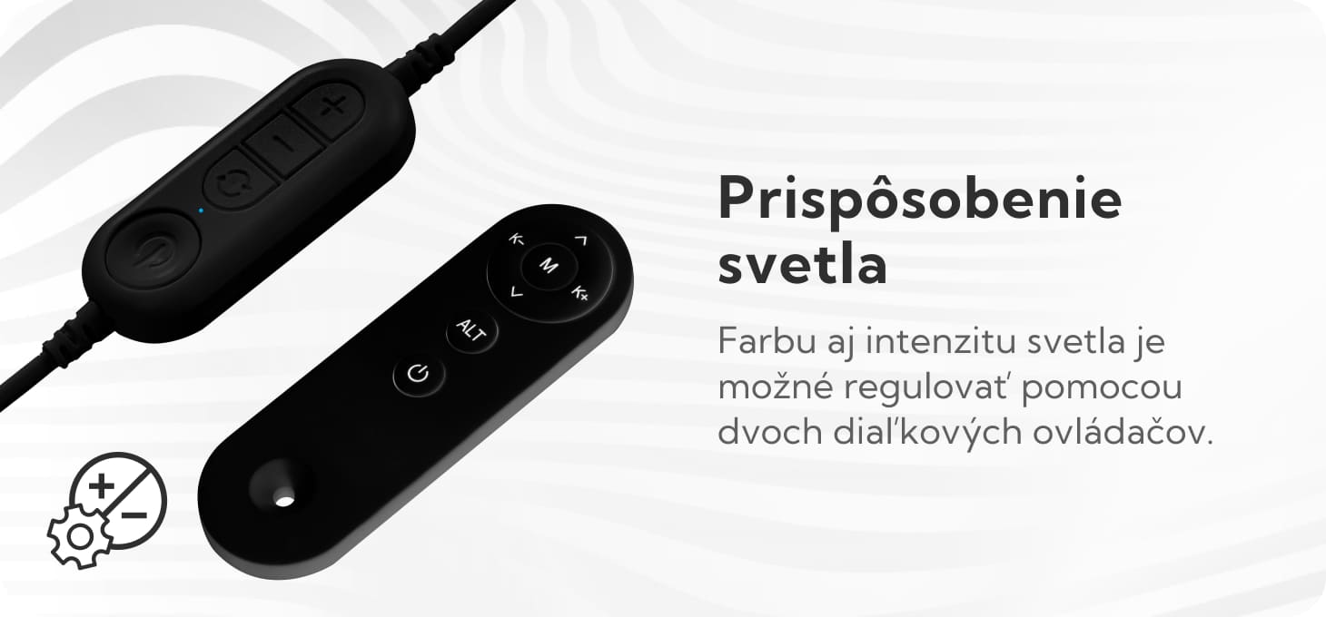 Lampa na riasy GLOW čierna - detail produktu 5