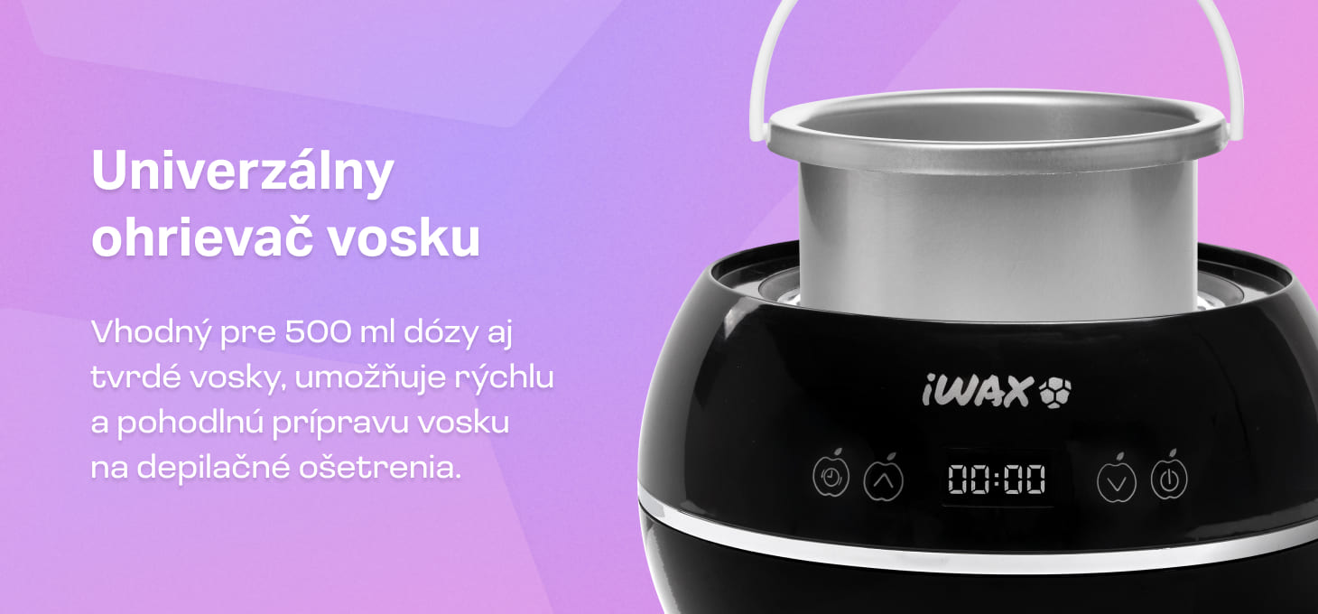 Ohrievač depilačného vosku iWax 100 W čierny - detail produktu 3