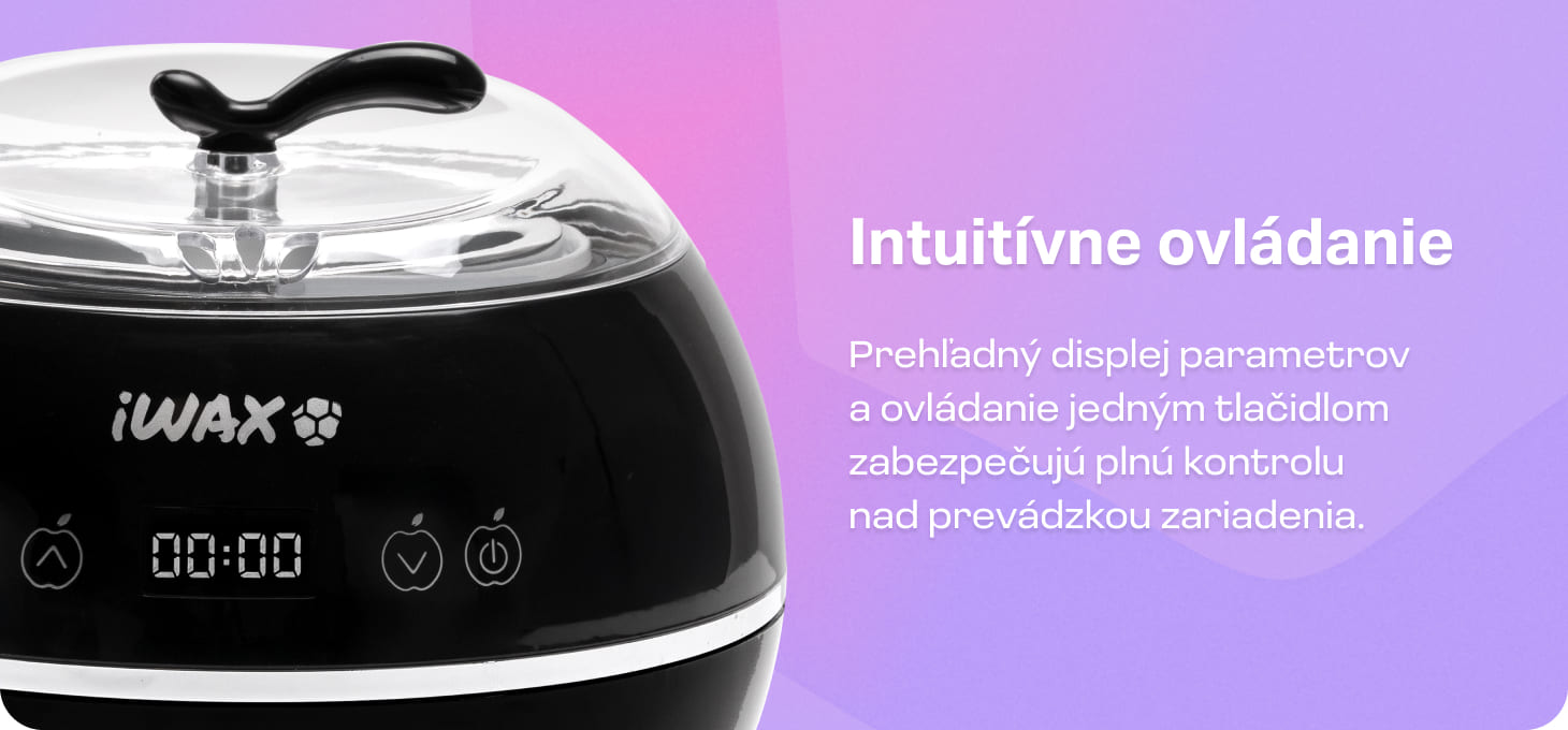 Ohrievač depilačného vosku iWax 100 W čierny - detail produktu 4