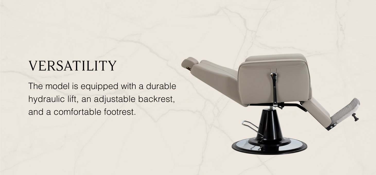 Kadernícke kreslo Gabbiano Athena sivé - detail produktu 2