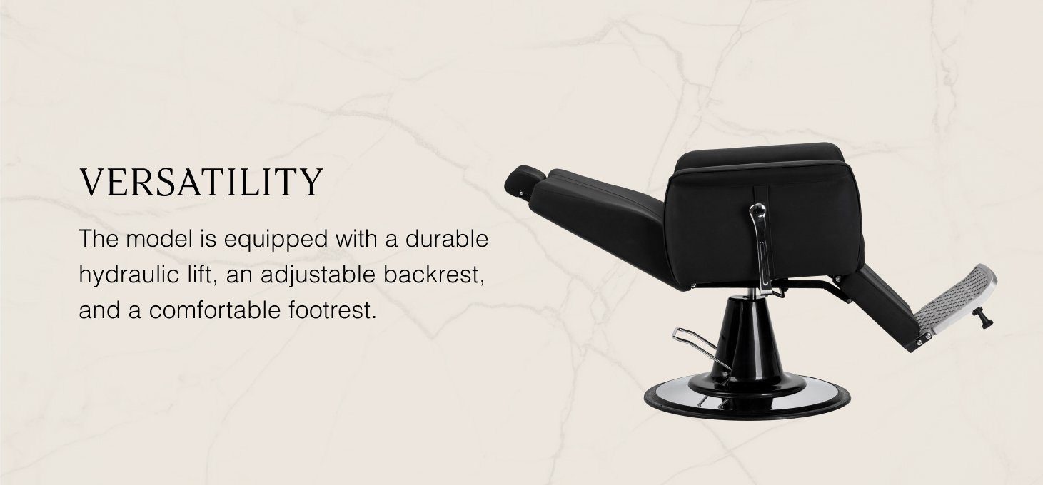 Kadernícke kreslo Gabbiano Athena čierne - detail produktu 2