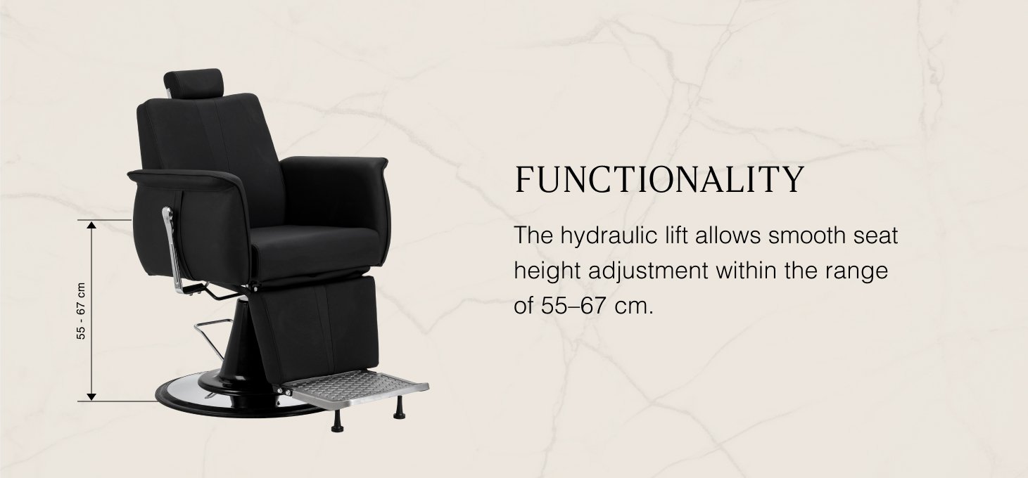 Kadernícke kreslo Gabbiano Athena čierne - detail produktu 3