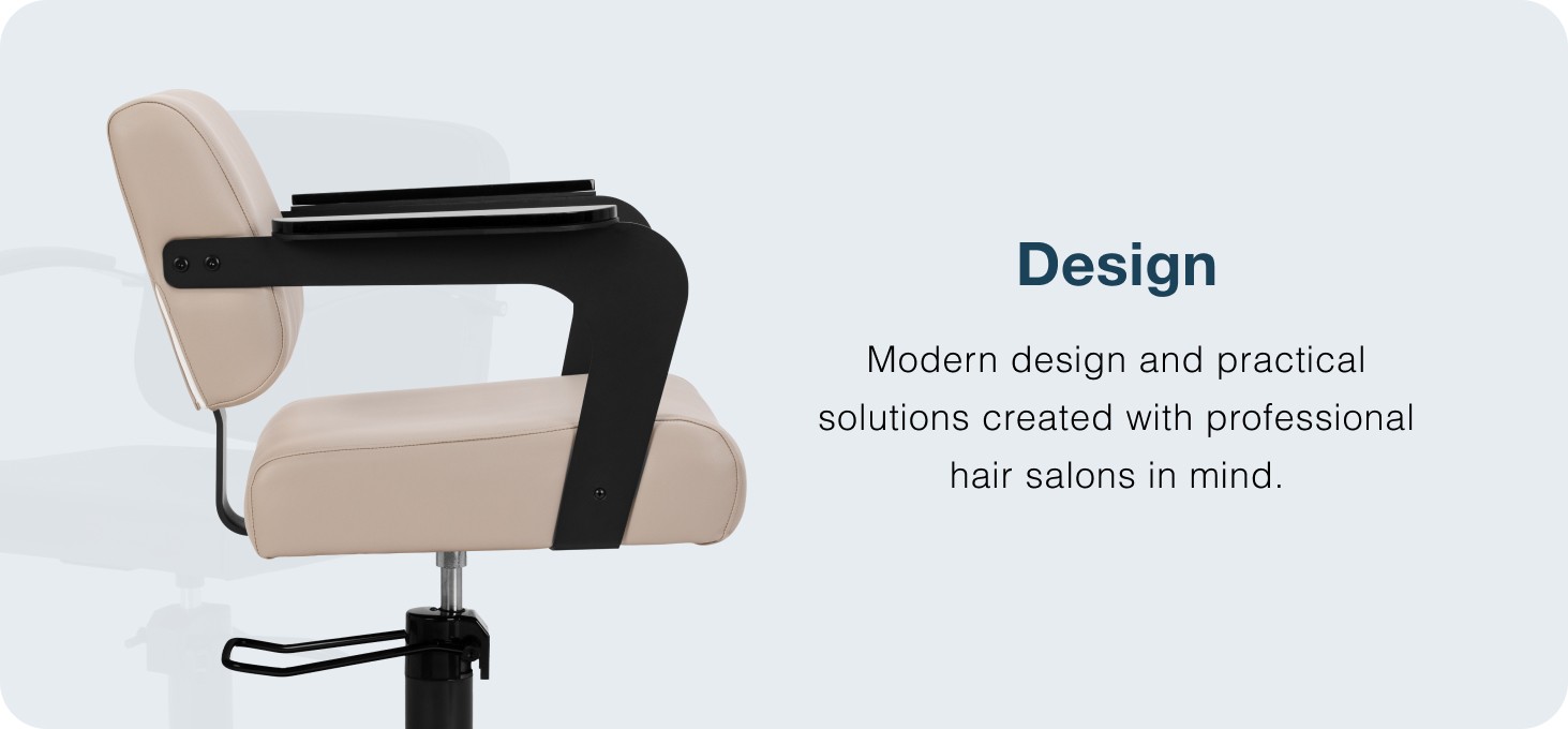 Kadernícke kreslo Hair System Jet béžové - detail produktu 2