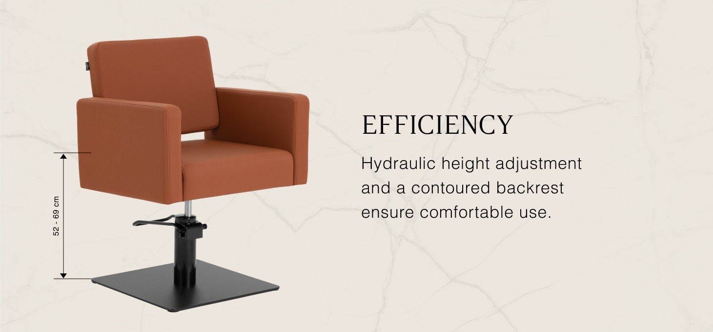 Kadernícke kreslo Gabbiano Vitoria hnedé - detail produktu 3