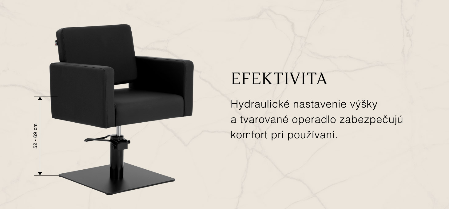 Kadernícke kreslo Gabbiano Vitoria čierné - detail produktu 3