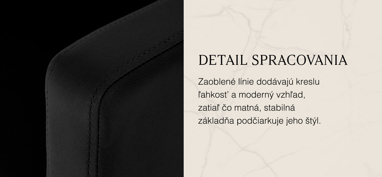 Kadernícke kreslo Gabbiano Vitoria čierné - detail produktu 5