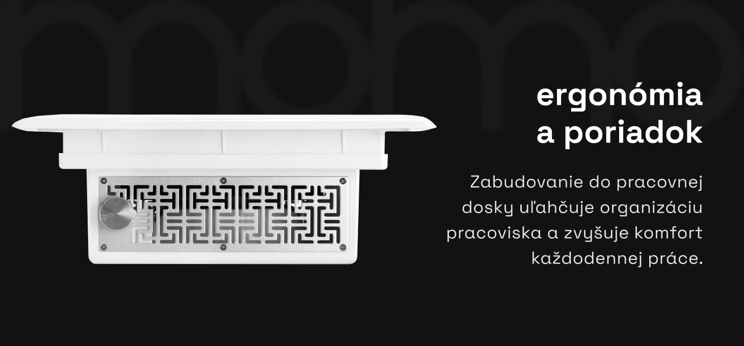 Vstavaná odsávačka prachu na nechty Momo J-404 - detail produktu 3