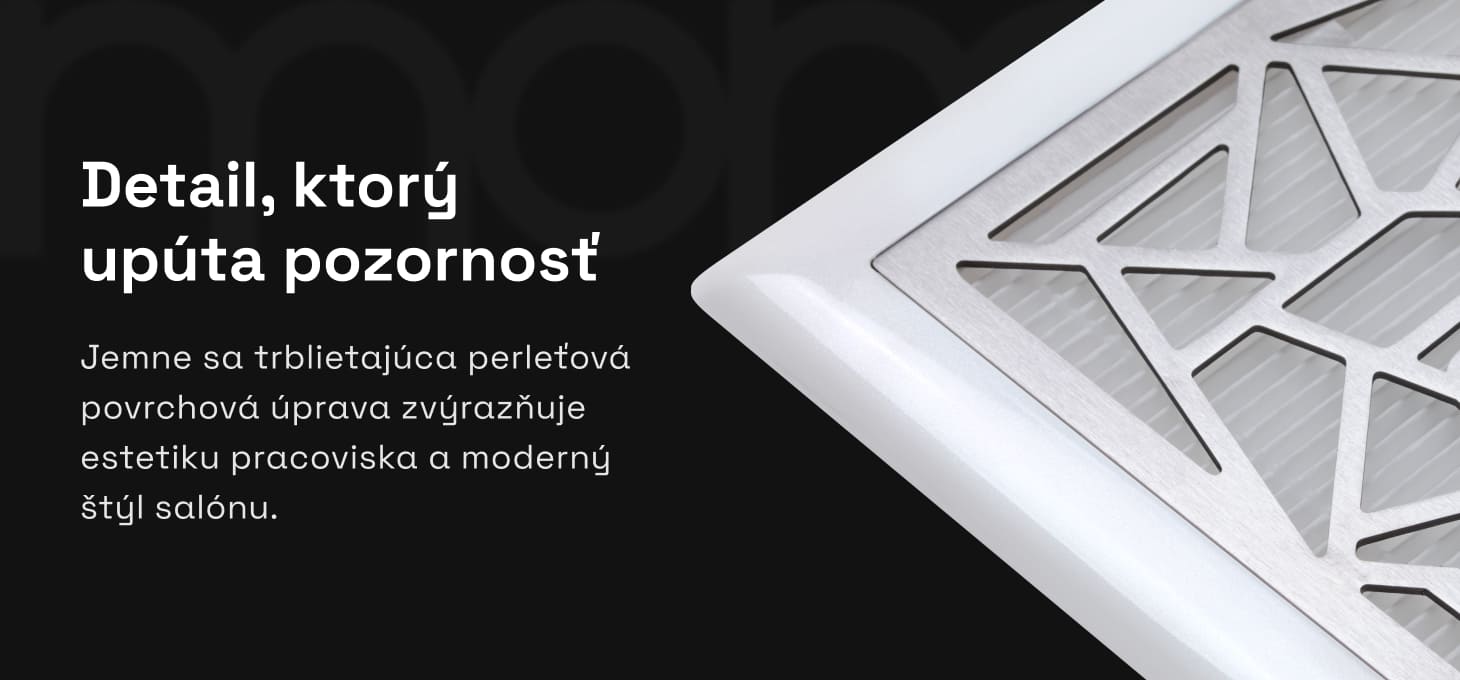 Vstavaná odsávačka prachu na nechty Momo J-404 - detail produktu 6