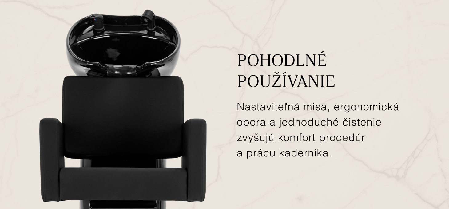 Gabbiano Vitoria kadernícky umývací box čierny - detail produktu 3