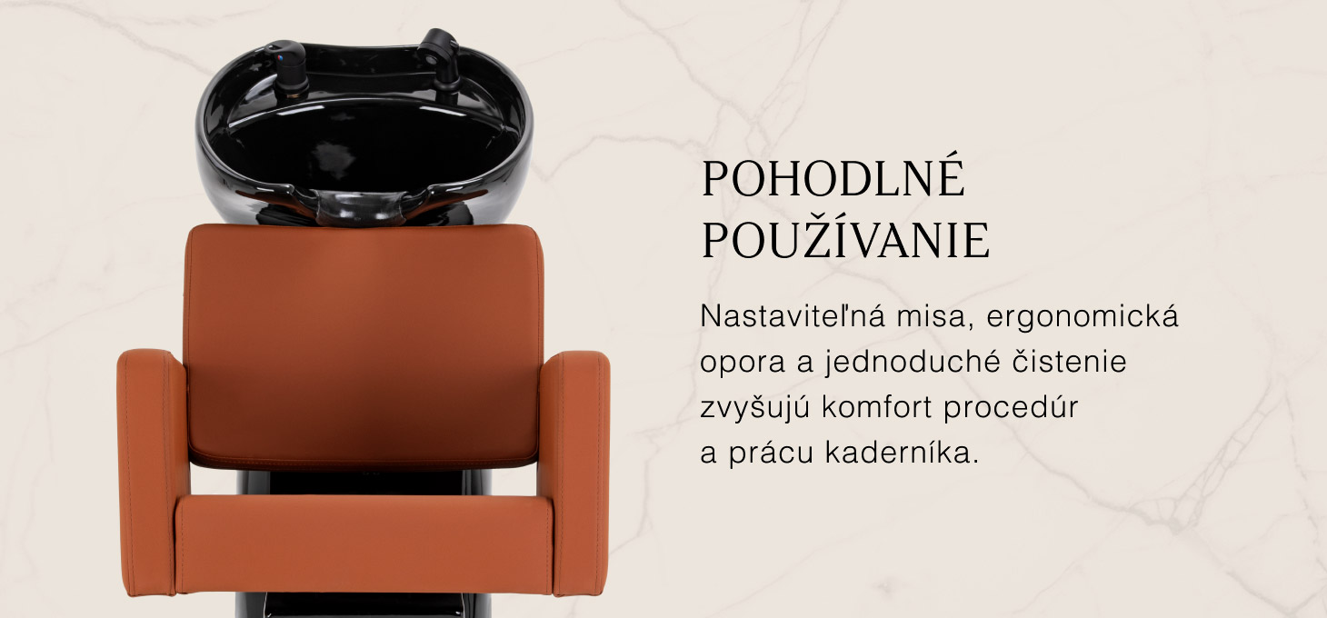 Gabbiano Vitoria kadernícky umývací box hnedý - detail produktu 3