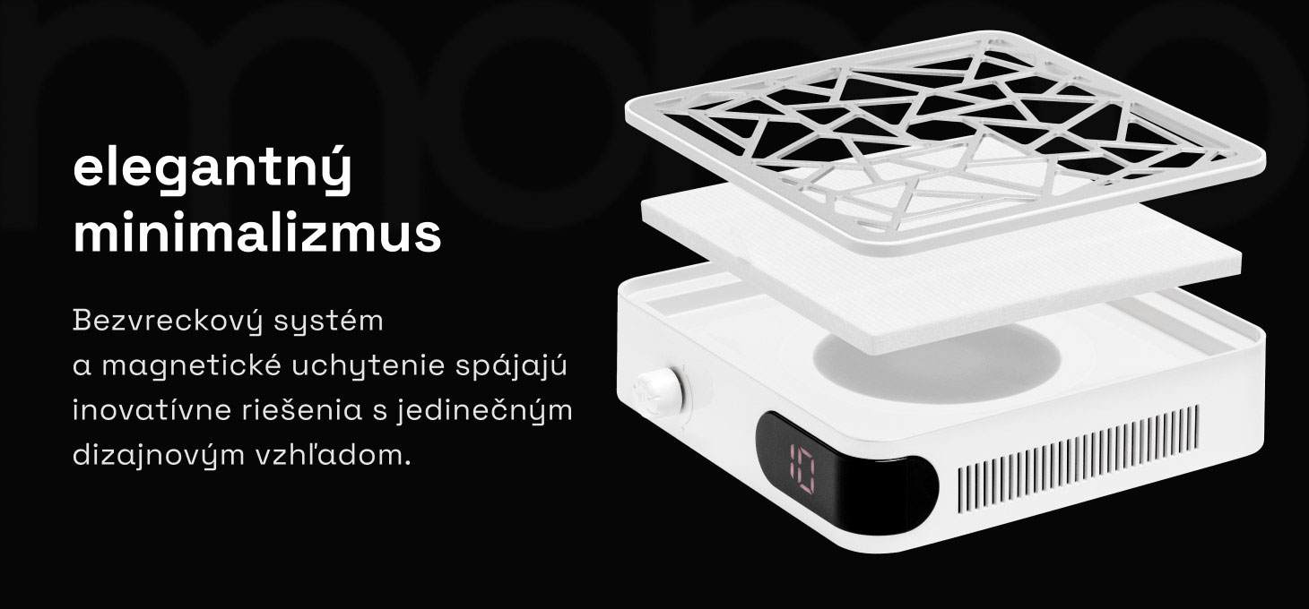 Momo P10 pro odsávačka prachu na nechty - detail produktu 6