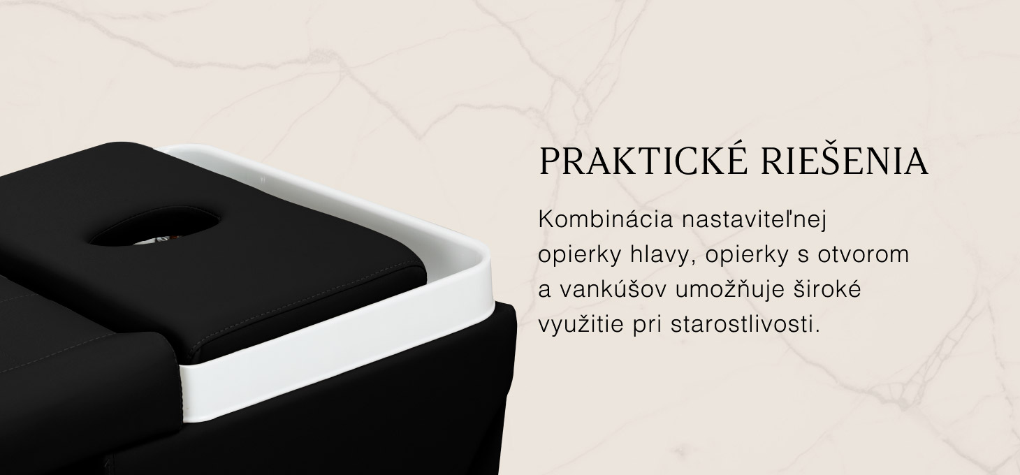 Ležadlo Gabbiano Head Spa Maldivy čierne - detail produktu 7