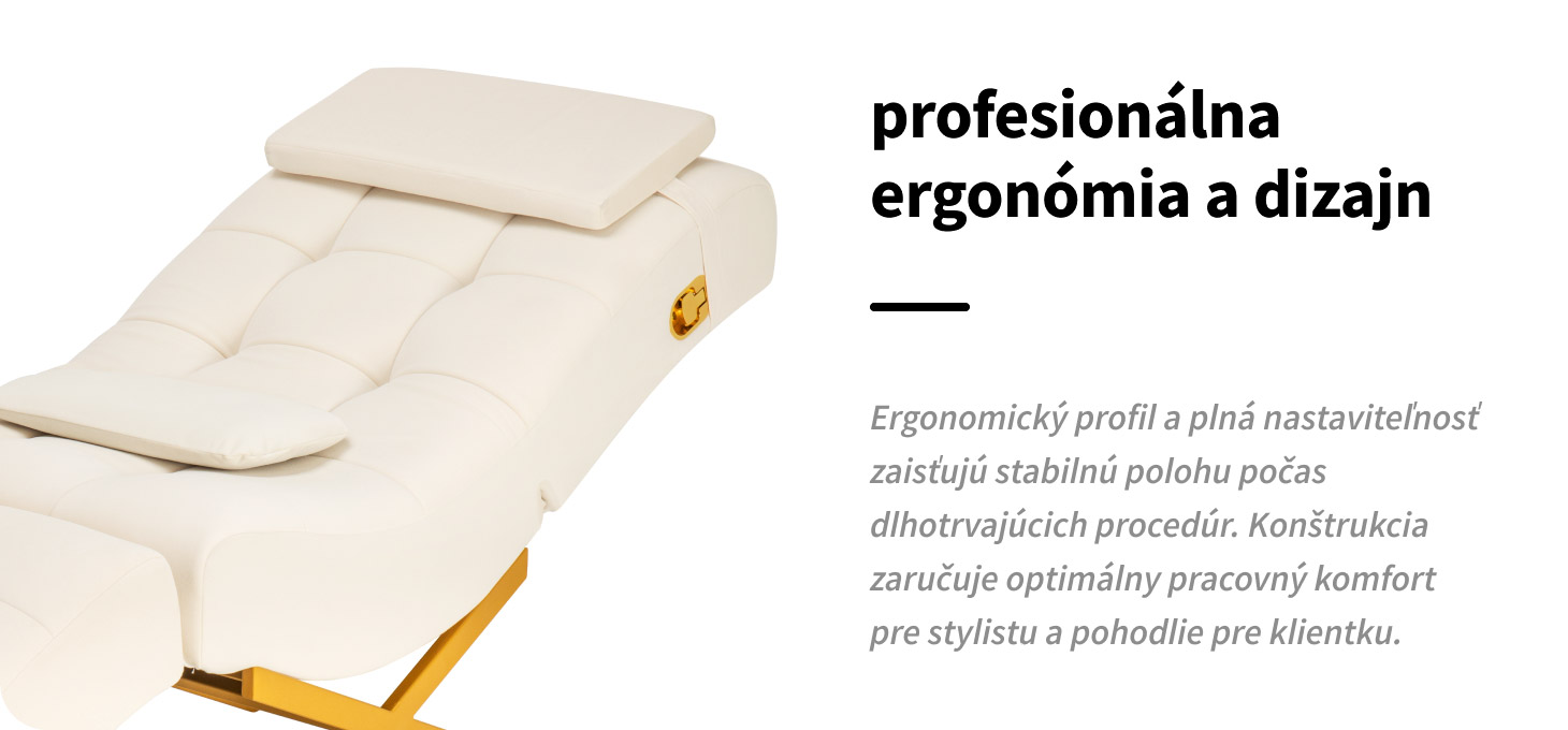 Kozmetické kreslo na ošetrenie rias Sillon Umbra biele - detail produktu 2