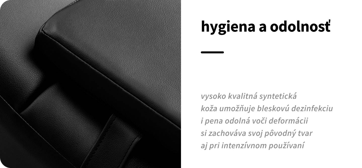 Kozmetické kreslo na ošetrenie rias Sillon Alba čierne - detail produktu 4