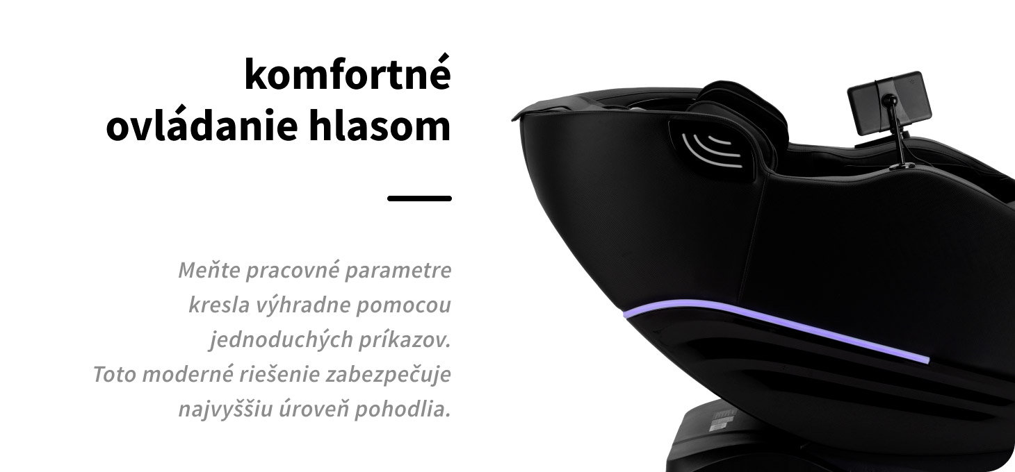 Masážne kreslo Sakura Maximus 809 3D čierne - detail produktu 11