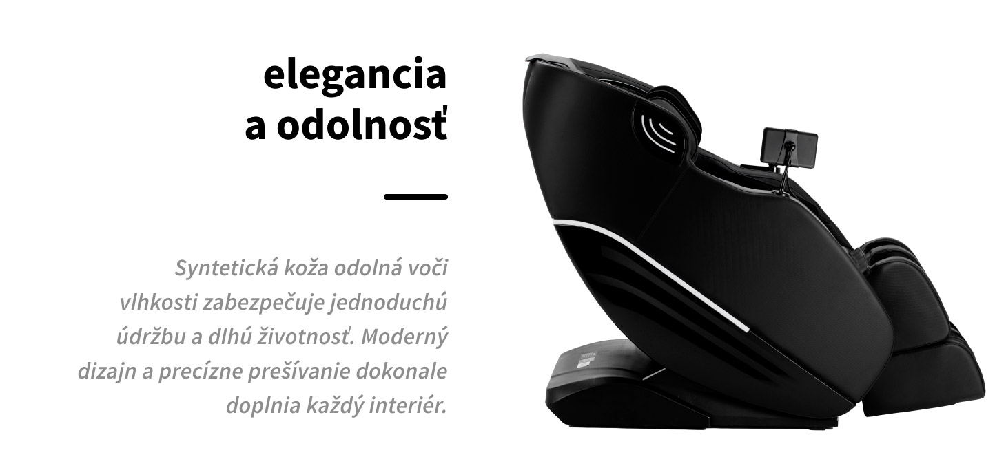 Masážne kreslo Sakura Maximus 809 3D čierne - detail produktu 18