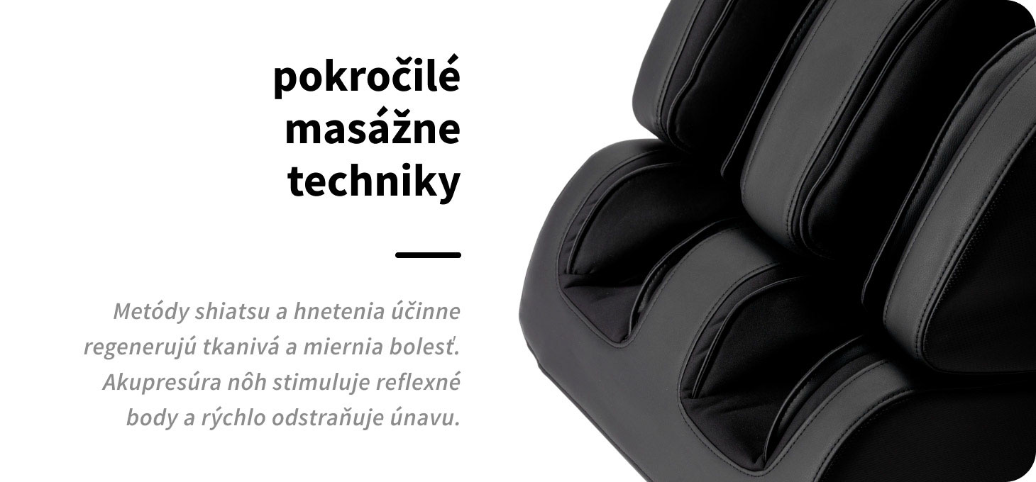 Masážne kreslo Sakura Maximus 809 3D čierne - detail produktu 7