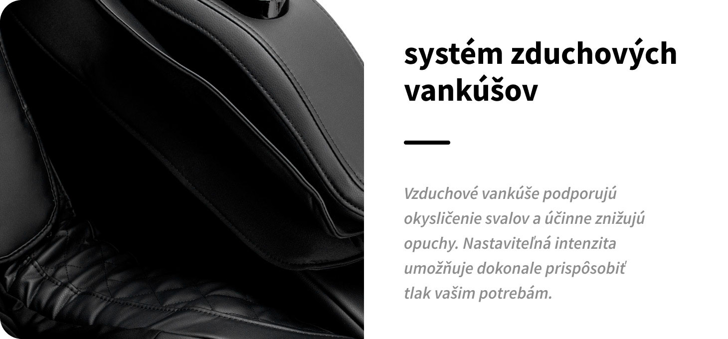 Masážne kreslo Sakura Maximus 809 3D čierne - detail produktu 8