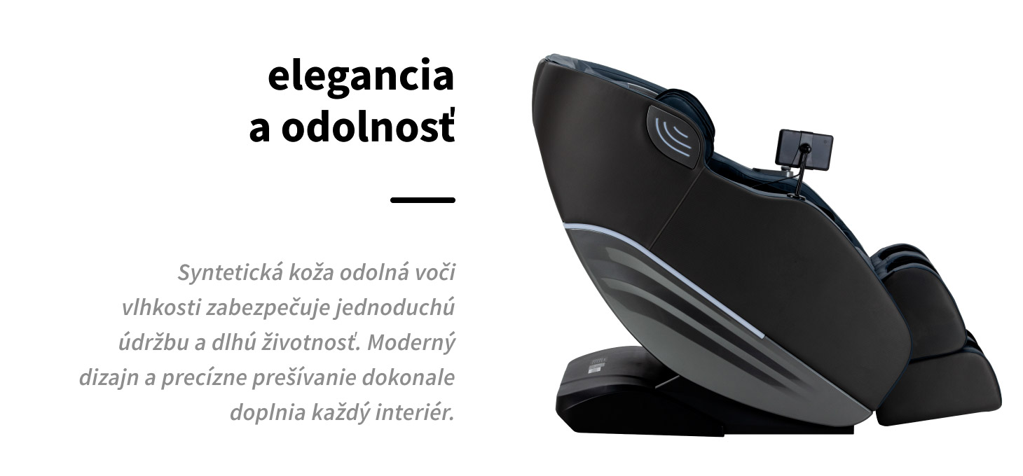 Masážne kreslo Sakura Maximus 809 3D šedo-modré - detail produktu 18