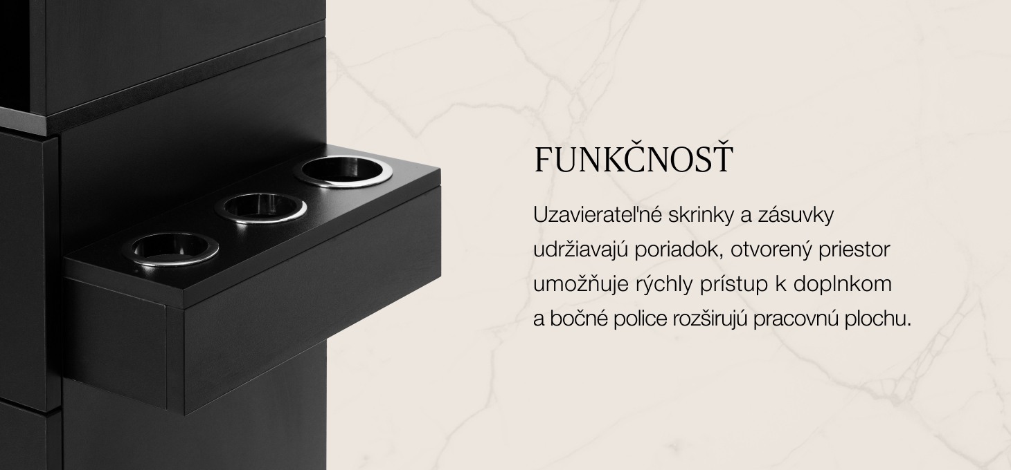 Kadernícka stanica Gabbiano Totem čierna - detail produktu 3