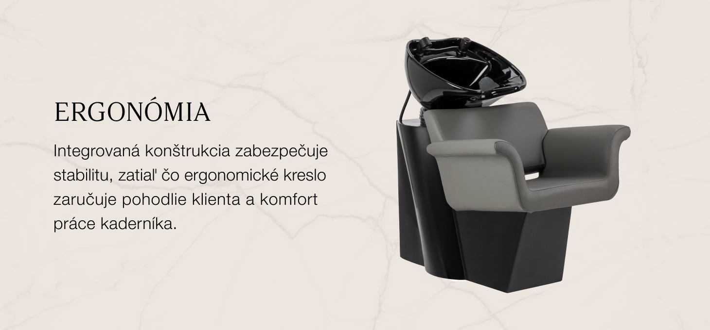 Kadernícky umývací box Gabbiano Lucca sivý - detail produktu 2