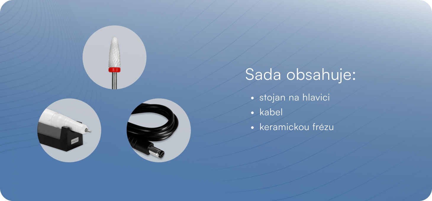 Bruska na nechty VIVA 602 S biela - detail produktu 5
